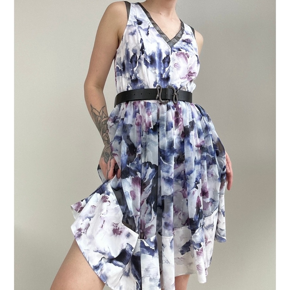 Purple Floral Dress